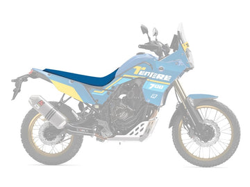 Yamaha Ténéré 700 Rally [BLACKBIRD] - Rally Ride Seat Cover – Black/Blue