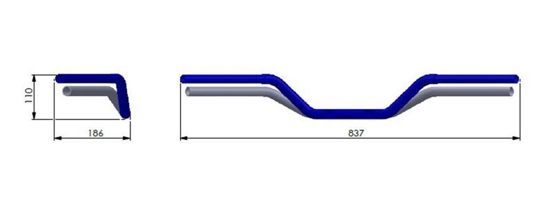 Indian Scout Sixty Scout60 [Highsider] - motorcycle handlebar
