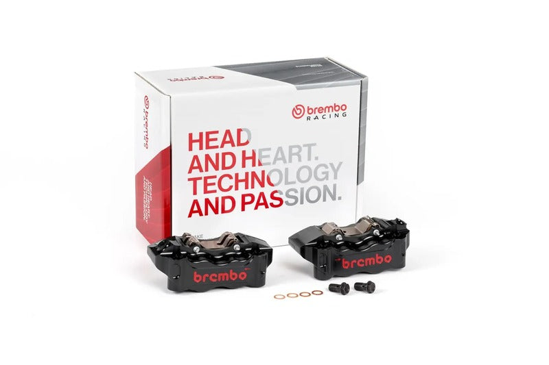 Hyperstrada 821 [BREMBO RACING] - UPGRADE GP4-RB 4-piston brake calipers (pair) front, Ø 30/34 mm