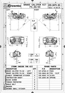 Hypermotard 939 [BREMBO RACING] - UPGRADE GP4-RB 4-piston brake calipers (pair) front, Ø 30/34 mm