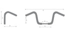 Kawasaki Vn 900 [HIGHWAY HAWK] - Venice Beachbar 1 inch handlebar with 3 holes, 940mm wide 80mm high, chrome