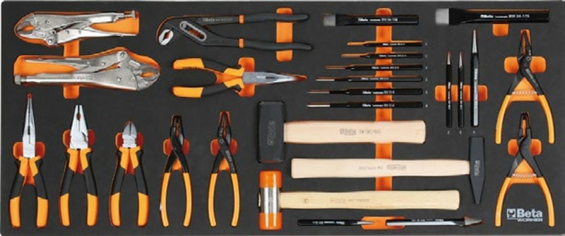 BETA XL tool trolley with 7 drawers and 418-piece tool assortment