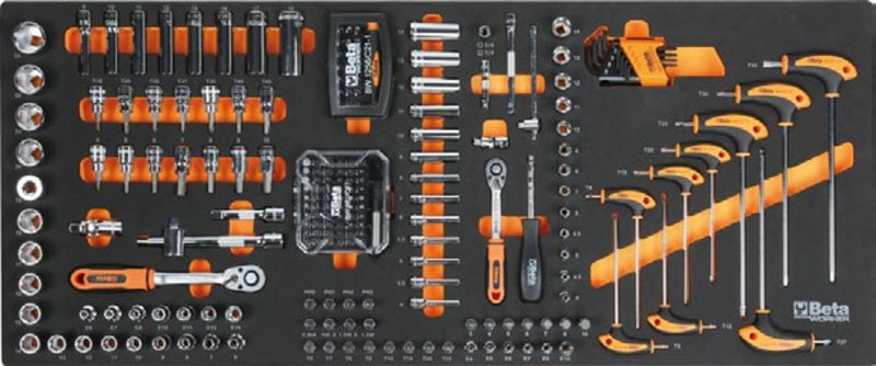 BETA XL tool trolley with 7 drawers and 418-piece tool assortment