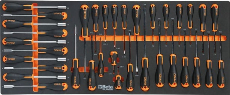 BETA XL tool trolley with 7 drawers and 418-piece tool assortment