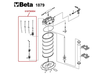 BETA liquid aspirator, manual and pneumatic
