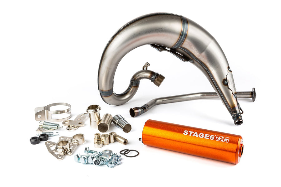 Aprilia SX SM 50 2T D50B0 [2007–] - Exhaust Streetrace CNC orange