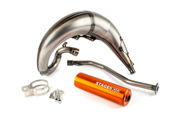 Beta RR SM 50 2T - Exhaust Streetrace High Mount left orange