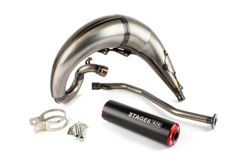 Beta RR SM 50 2T - Exhaust Streetrace High Mount left red black