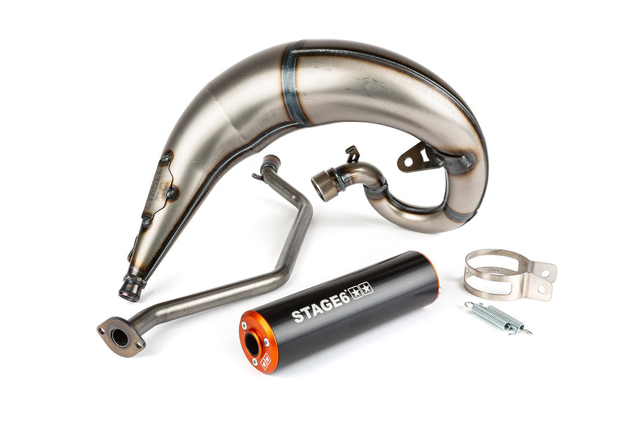 Sherco SM-R 50 2T [2019–] - Auspuff Streetrace Highmount CNC Orange Schwarz