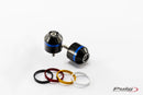 TRIUMPH STREET TRIPLE 675 RX [2016] – Short bar end weights with ring – Black-2