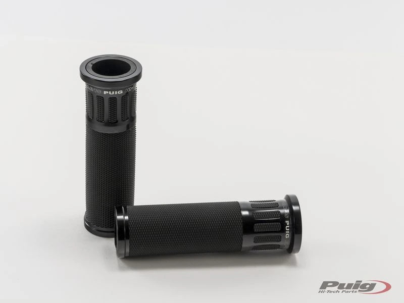 TRIUMPH BONNEVILLE T 120 BLACK [2025] - Racing grips | Black | PUIG 8188N