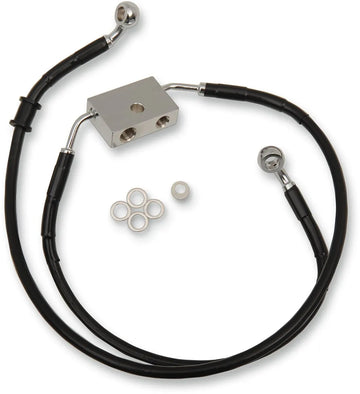 Harley Davidson Sportster 883 Iron XL 883 N [DRAG SPECIALTIES] - Stainless Steel Brake Line Kit