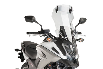 HONDA NC 750 XD [2020] - touring screen with spoiler screen | Clear | PUIG 8911W
