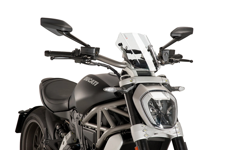 TRIUMPH BONNEVILLE T 120 BLACK [2025] - Adjustable sports screen | Clear | PUIG 8921W