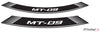 YAMAHA MT-09 SPORT TRACKER [2016] - Special rim edge stickers | Silver | PUIG 9135P
