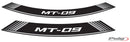 YAMAHA MT-09 SPORT TRACKER [2016] - Special rim edge stickers | Silver | PUIG 9135P