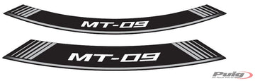 YAMAHA MT-09 SPORT TRACKER [2016] - Spezielle Felgenrandaufkleber | Silber | PUIG 9135P
