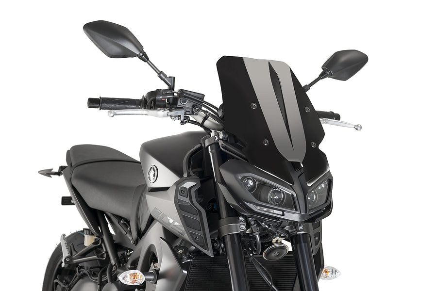 YAMAHA MT-09 SP [2020] - New Generation Touring Windshield | Black | PUIG 9377N