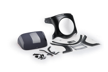 PUIG retro half shell for headlight housing Ø 180 mm | Heavily toned | PUIG 9516F