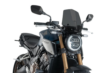 TRIUMPH BONNEVILLE T 120 BLACK [2025] - New Generation Sport Windscreen | Heavily toned | PUIG 9748F