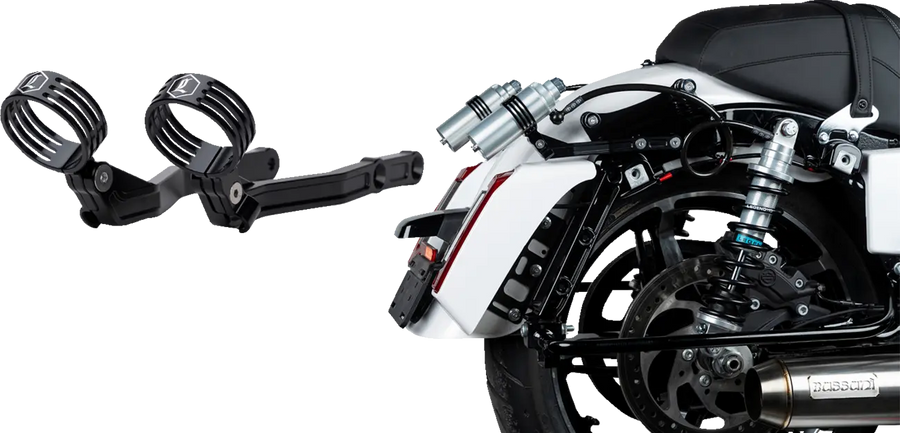 Harley-Davidson FLHRXS 1868 Road King Special 114 [2025] - REVO ARC Billet Remote Reservoir Außenhalterungen – Bild 3