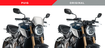 HONDA CB1000R NEO SPORTS CAFÉ - Aluminium-Frontplatte | Silber | PUIG 9803P