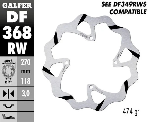 Suzuki Rm Z 250 [2020-2023, 2025-2026, 2023-2024] - BREMSSCHEIBE FIXED WAVE GROOVED OVERSIZE – Bild 4