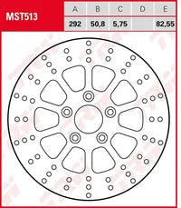 Harley-Davidson FLHS 1340 Electra Glide Sport [1994] - Custom Series starre Bremsscheibe – Bild 6