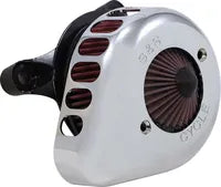 Harley-Davidson FLHTCUTG 1690 Trike Tri Glide Ultra Classic [2009] - Mini Teardrop Stealth Luftfilter-Kit – Oberfläche: Silber – Bild 5