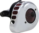 Harley-Davidson FLHTCUTG 1690 Trike Tri Glide Ultra Classic [2009] - Mini Teardrop Stealth Luftfilter-Kit – Oberfläche: Silber – Bild 5