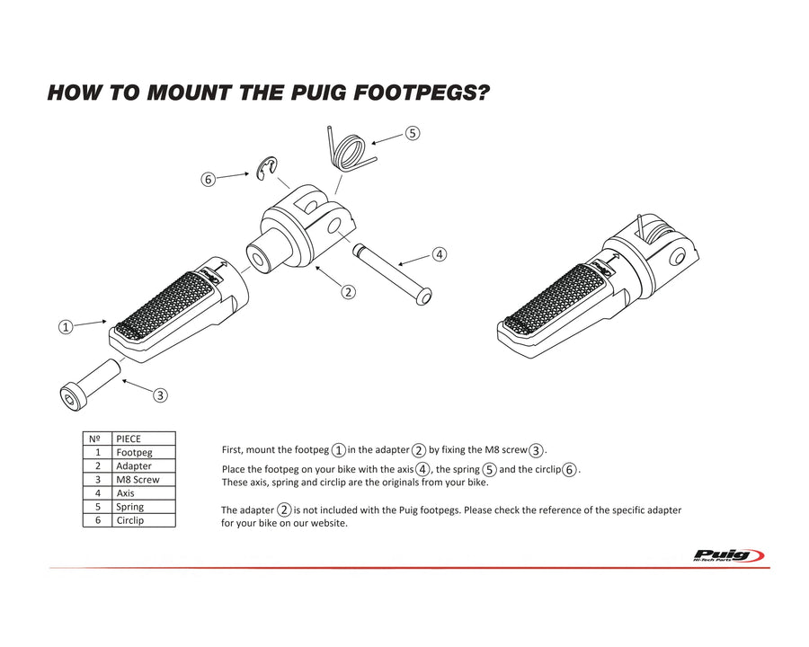 TRIUMPH TIGER 1200 ALPINE EDITION [2020] – Off-Road footrests – Black
