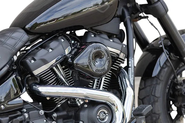 Harley-Davidson FLSTFI 1923 Softail Fat Boy Gray Ghost 117 [2025] - Mini Teardrop Stealth Luftfilter-Kit – Bild 12