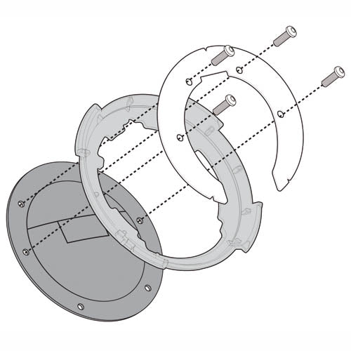 Kawasaki ER-6f 650 [2005–2016] – Befestigungsring für Tanklock