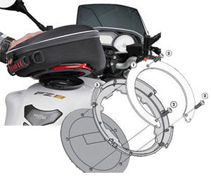 Yamaha XT 1200 Z Super Ténéré [2010–2020] – Befestigungsring für Tanklock