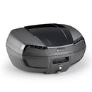 E46NB Riviera Monolock top case with plate - with tinted reflectors and black cover