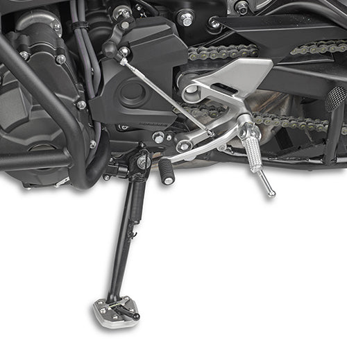 Yamaha Tracer 900 GT [2018–2020] – Seitenständerfuß-Verbreiterung aus Alu/Edelstahl