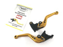 Triumph Daytona 955i 595N [2006] - Hebelset Pazzo Gold Bremshebel Kupplungshebel verstellbar