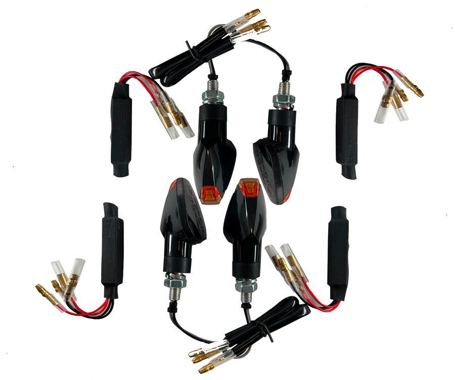 4 LED indicators black resistors [E-mark] - Suzuki DR BIG 800S 650SE 650 750 800 600