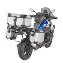 Seitenkoffer Trekker Outback EVO Monokey 37 Liter – Links, aus eloxiertem Aluminium, SMART SEC. LOCK