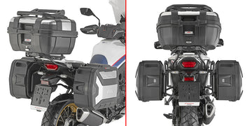 Honda XL 750 Transalp E-Clutch [GIVI] - side case carrier PL ONE-FIT for the configuration of MONOKEY® side cases