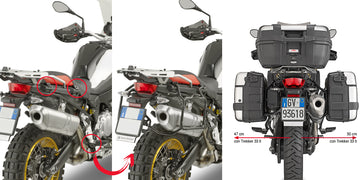 BMW F 850 ​​GS [GIVI] - Removable side case carrier for MONOKEY® or RETRO FIT cases