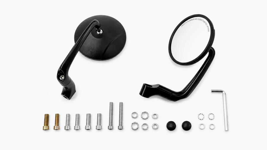 Handlebar end mirrors 2 pieces [E-mark] - Suzuki DR BIG 800S 650SE 650 750 800 600