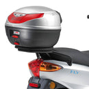 Piaggio Fly 50-100-125-150 [GIVI] - Topcase carrier for MONOLOCK® cases use the one supplied in the case