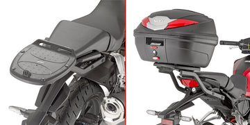Honda CB 125 R [GIVI] - Topcase Träger für MONOLOCK® Koffer benutzen Sie die im Koffer mitgelieferte MONOLOCK® Platte