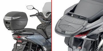 Honda PCX 125 [GIVI] - Topcase Träger für MONOLOCK® Koffer benutzen Sie die im Koffer mitgelieferte MONOLOCK® Platte