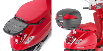 Piaggio Vespa Sprint 50-125-150 [GIVI] - Topcase Träger für MONOLOCK® Koffer schwarz benutzen Sie die im Koffer