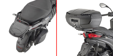 Piaggio MP3 310 [GIVI] - Topcase Träger für MONOLOCK® Koffer benutzen Sie die im Koffer mitgelieferte MONOLOCK® Platte