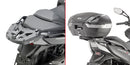 Kymco Xciting S 400 i TCS [GIVI] - Top case carrier for MONOKEY® or MONOLOCK® cases to be mounted with the MONOKEY®