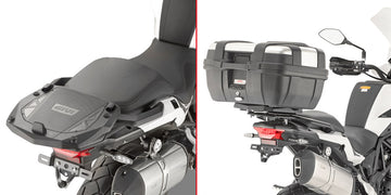 Benelli TRK 502 [GIVI] - Topcase Träger für MONOKEY® oder MONOLOCK® Koffer für MONOKEY® Koffer benutzen Sie die Platte