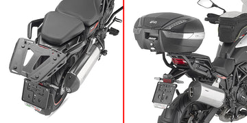 Benelli TRK 702 [GIVI] - Topcase Träger für MONOKEY® oder MONOLOCK® Koffer zu montieren mit der MONOKEY® Platte M5